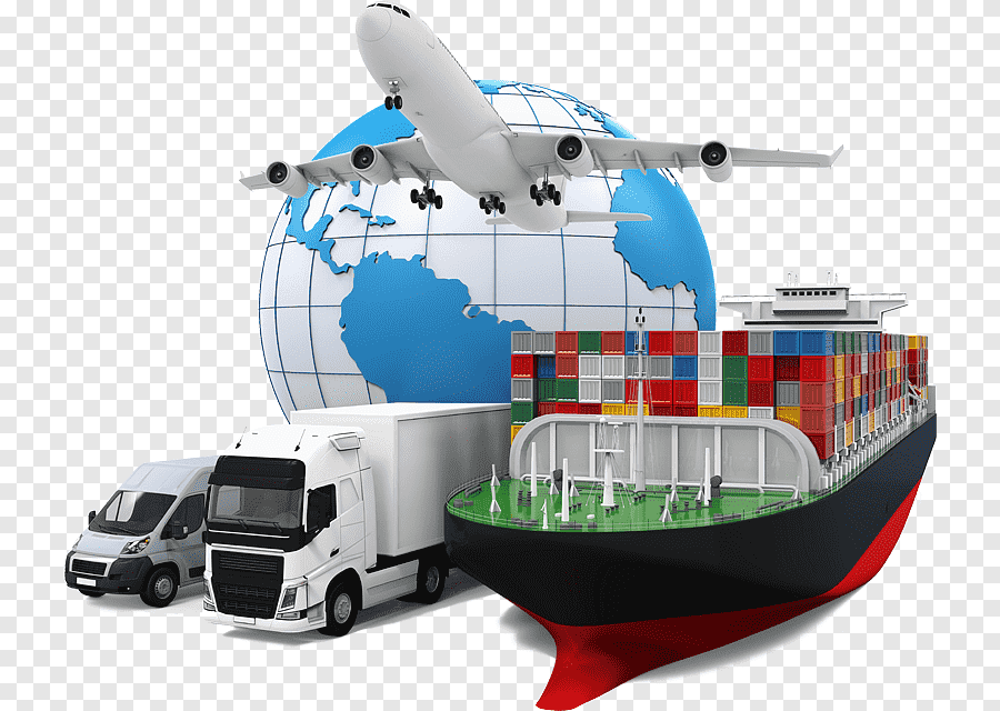 services-01 Png Clipart Illustration Of Ship Globe Airplane And Two Trucks Mover Cargo Freight Transport Logistics Business Service People